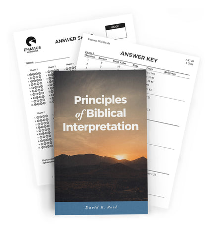 Principles of Biblical Interpretation - Homeschool Edition